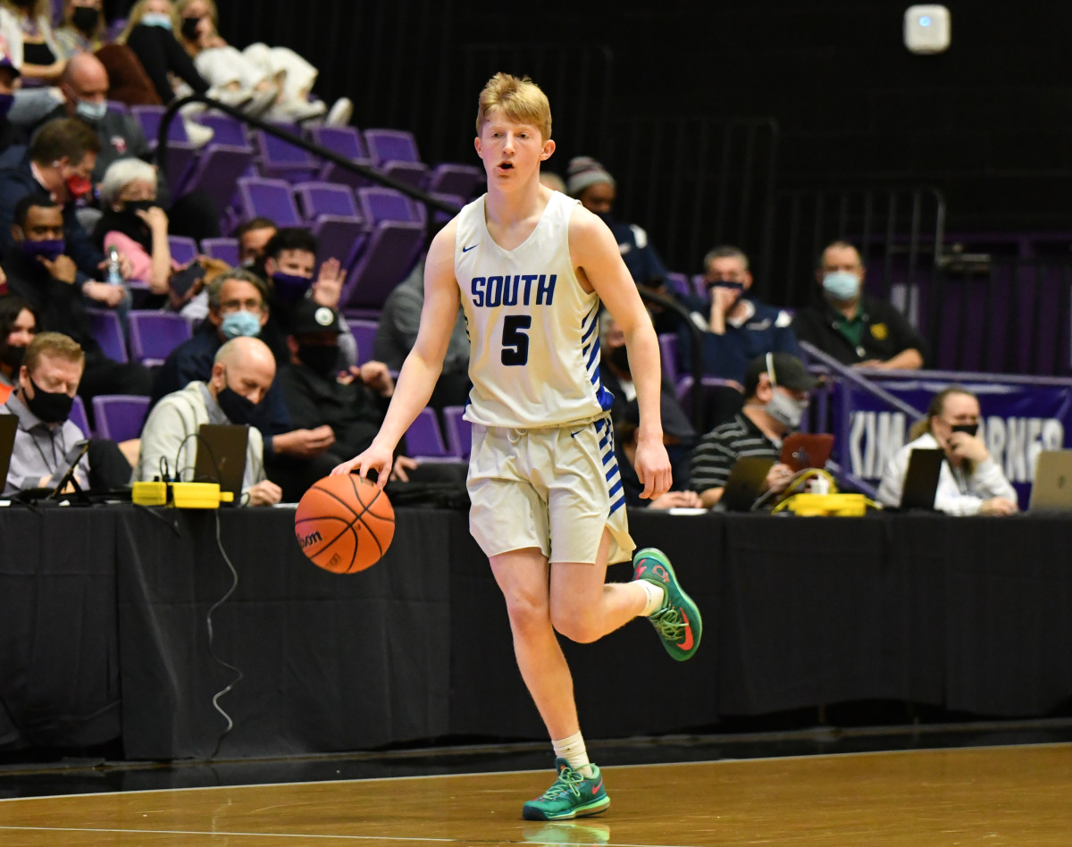 West Linn South Medford boys basketball Taylor Balkom 15